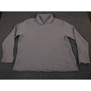 Michael Kors Mens‎ XXL Grey Waffle Knit Shawl Collar Pullover Sweater #2276